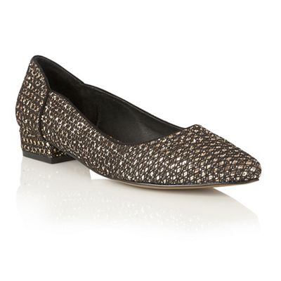 Ravel Gold glitter 'Carson' pointed toe shoes
